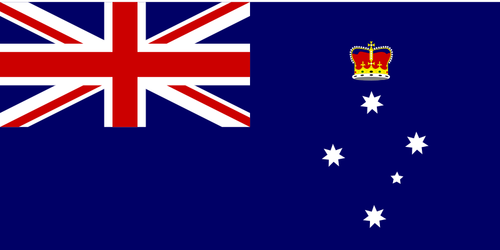 Vectorafbeeldingen van vlag van Victoria